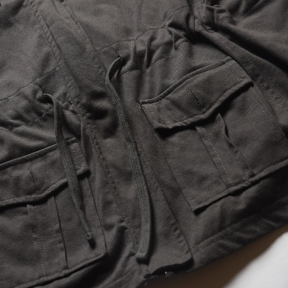 NWOT MAXIM STUDIO Olive Green Elastic Waist Top M - Picture 2 of 3